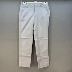 White House Black Market Pants Women's 00R Light Grey Slim Ankle Perfect Form